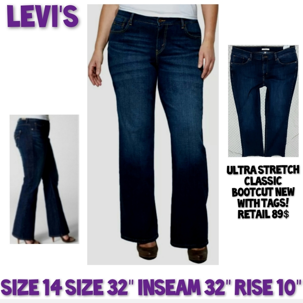 Levi's Jeans Classic Bootcut Size 32 Ultra Stretch NWT